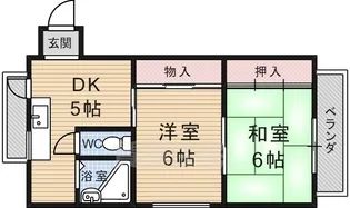 ハイツ紫峯【2階】の間取り