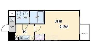 プレサンスNEO京都烏丸【5階】の間取り