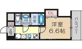 サムティ大阪CITY WEST【3階】の間取り