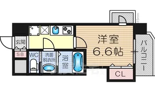 サムティ大阪CITYWEST【2階】の間取り