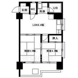 メゾン鶴舞【8階】の間取り