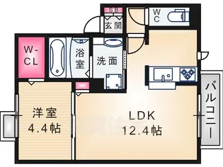 ラ・ポルテ【2階】の間取り