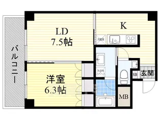 TACHIBANA BOX24【5階】の間取り