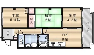 プラティーク ヴィラ【3階】の間取り