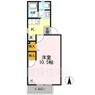 ローズハイツ【2階】の間取り