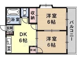 喜連ロイヤル1号館【205号室】の間取り
