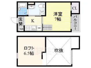 フローレス壱番館【1階】の間取り
