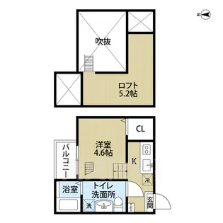Ivy菊井【2階】の間取り