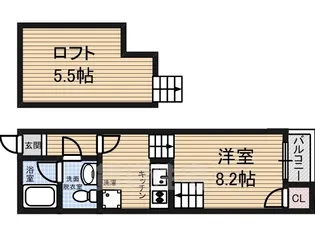 クリスタルガーデン【2階】の間取り