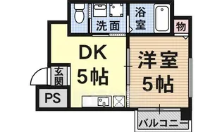 ラルーチェ逢坂【4階】の間取り