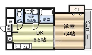 CLAIR HEIWA【7階】の間取り