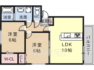 リッツハウス2番館【2階】の間取り
