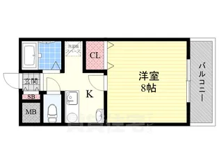 大阪府吹田市片山町2丁目【マンション】の間取り