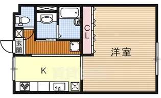 雁道ビル【1階】の間取り