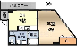 イワミマンション【3階】の間取り