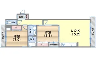 Akkord門戸【3階】の間取り
