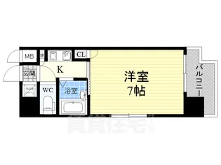 シティライフ新大阪【6階】の間取り