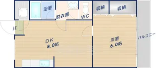マンションヒライ【206号室】の間取り