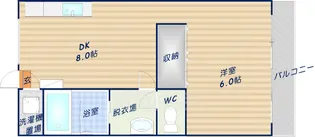 マンションヒライ【302号室】の間取り