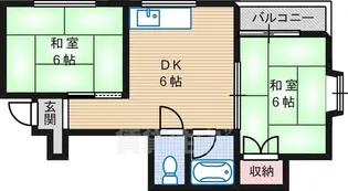 マンション忍【4階】の間取り