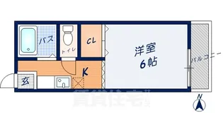 サンライズ藤本【201号室】の間取り