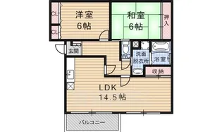 京都府京都市伏見区久我森の宮町【マンション】の間取り