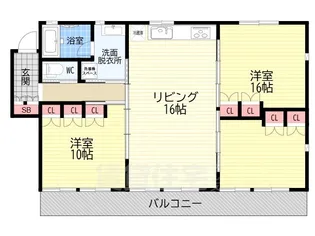 アーバネックス三条【3階】の間取り