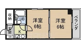 プリンセス今池【504号室】の間取り