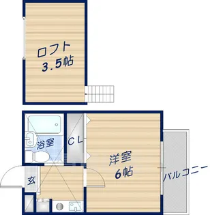 マンションフィールドナウ【2階】の間取り