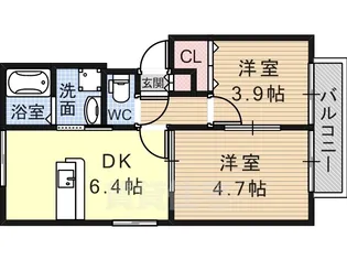 FLATS・CUBE【2階】の間取り