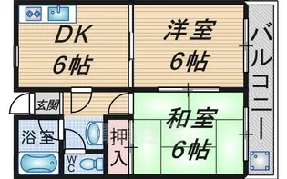 カルム緑地公園1【1階】の間取り