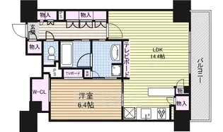 パークアクシス名駅南グランデ【11階】の間取り