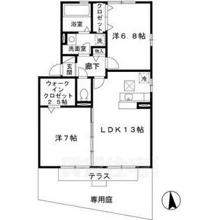 リビングタウン学研都市 G棟【1階】の間取り
