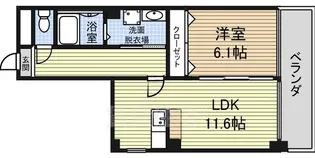 レジデンス佳世【1階】の間取り