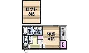 アップルハイム【1階】の間取り