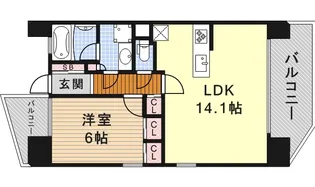 KAMIMAEZU RISE【10階】の間取り