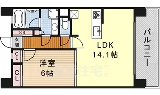 KAMIMAEZU RISE【13階】の間取り