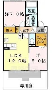ヴェルジェ2【1階】の間取り