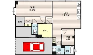 ジオナ柴島3【1階】の間取り
