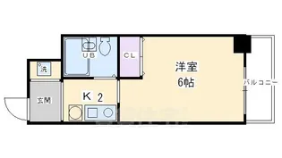 Gloire烏丸五条(旧:Eau de Vie烏丸五条)【9階】の間取り