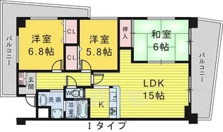 アーバネックス三国ヶ丘【1階】の間取り