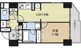 CASSIA車道(クリオ車道)【3階】の間取り