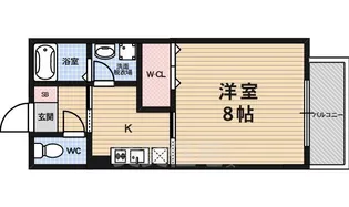 「クレスト西京極」【1階】の間取り