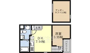 ピアチェーレ新栄【1階】の間取り