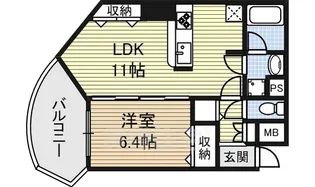 プロシード金山2【5階】の間取り
