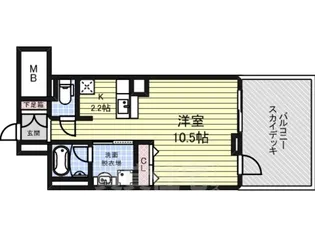御幸レジデンス丸の内【6階】の間取り