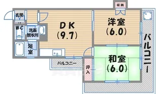 ハイツ・タナカ【2階】の間取り