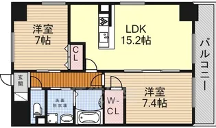 GRANDUKE上前津【11階】の間取り