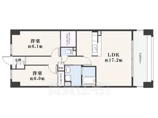 ソーラスフロント富船【3階】の間取り