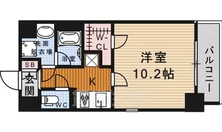 タウンコート御園【3階】の間取り